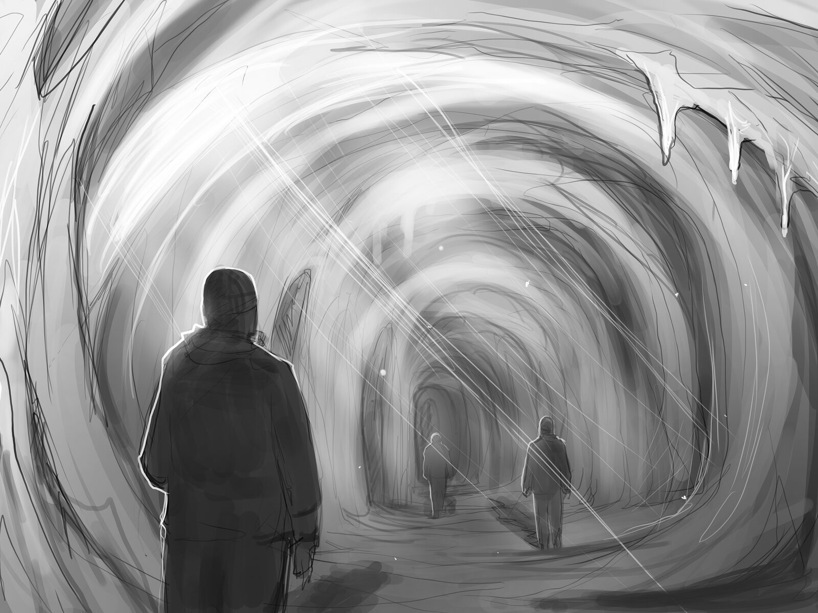 On Thin Ice – Storyboard · Eistunnel